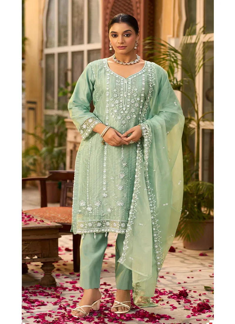 D 2188 A To D By Deepsy Organza Pakistani Suits Exporters In India Catalog